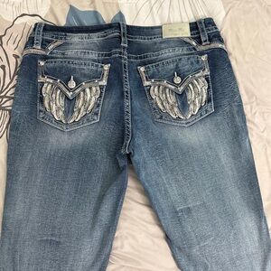 Miss Me Women's Boot Cut Jeans - Blue